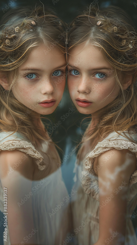 portrait of two girls portrait of two girls