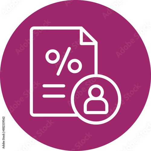 Customer Vector Line White Circles Multicolors