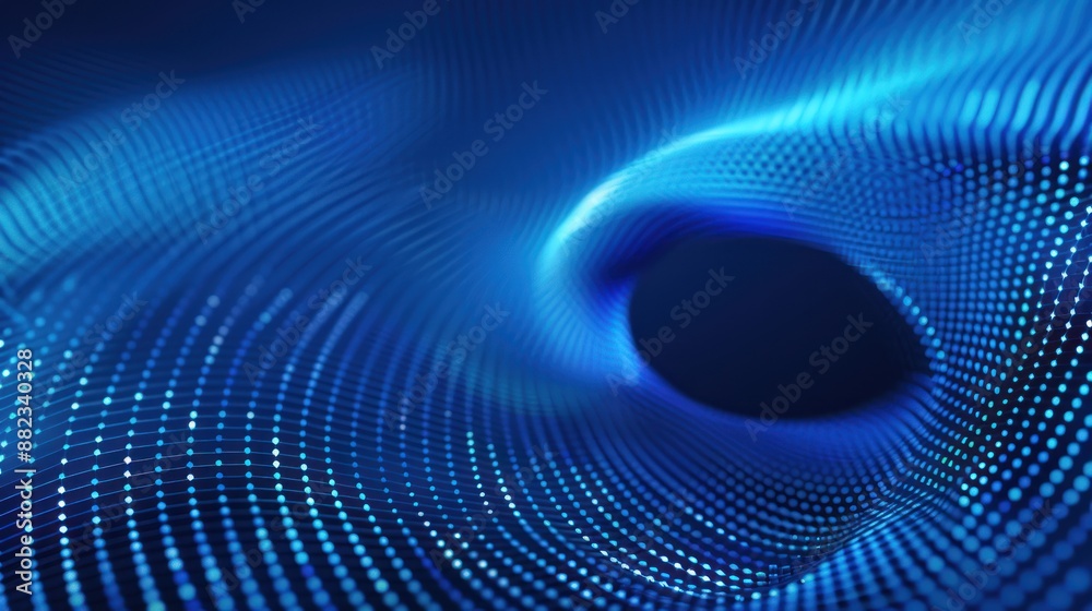 Abstract Blue Digital Vortex Abstract Blue Digital Vortex