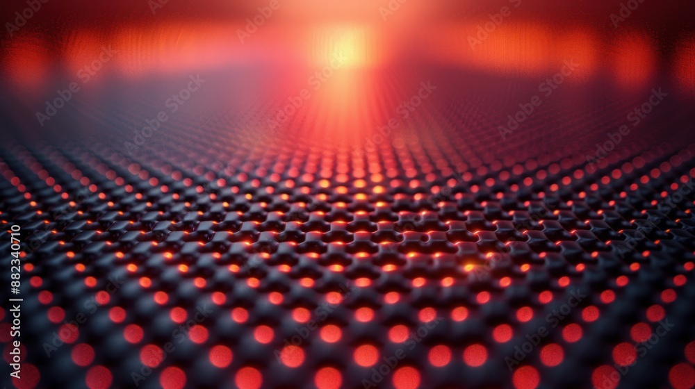 Abstract Grid with Red Glow Abstract Grid with Red Glow
