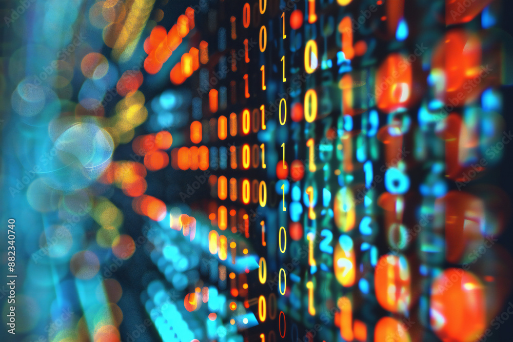 Obraz premium Dynamic Stock Market Data Visualization Displaying Financial Graphs and Market Trends for Investment and Trading Analysis