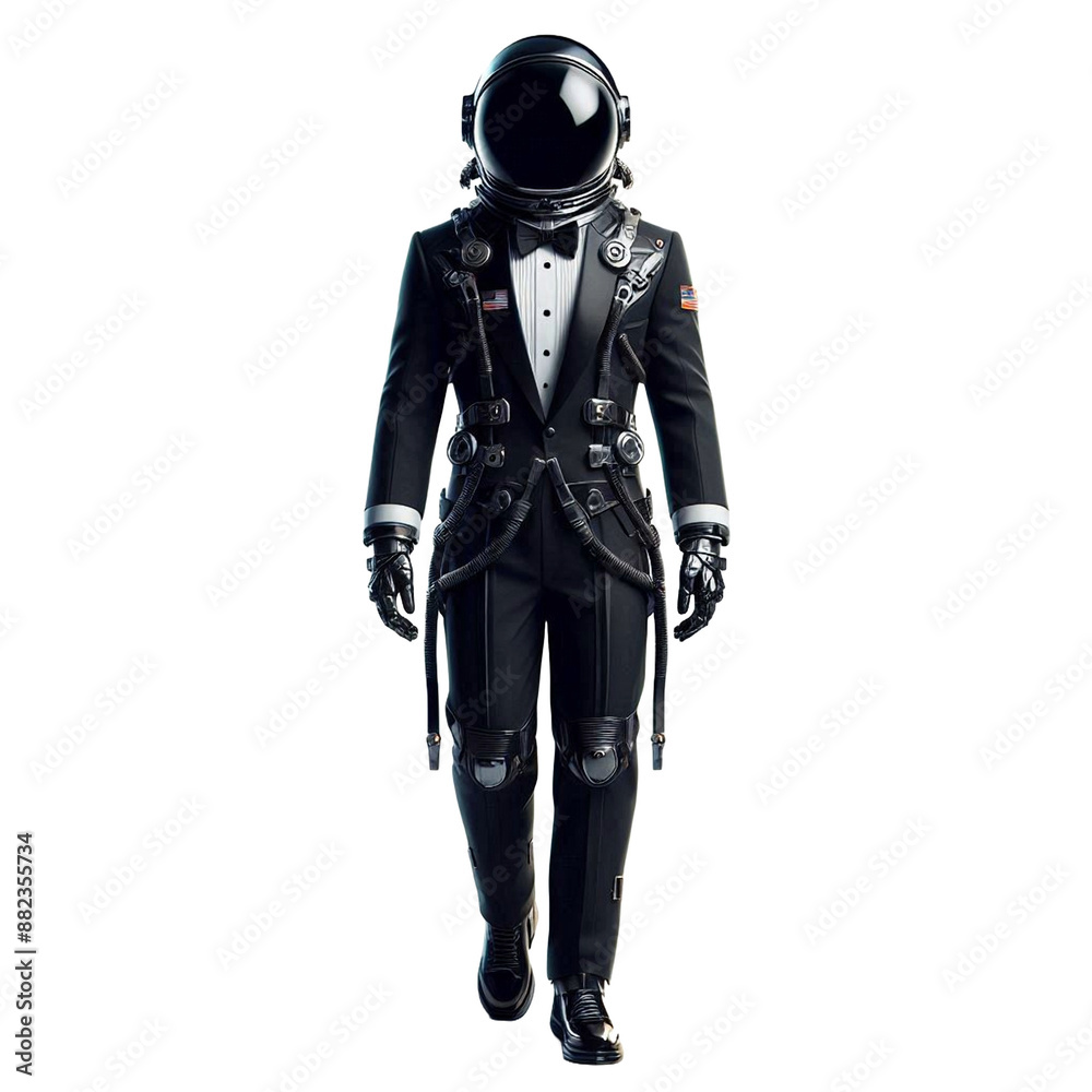 astronaut in suite isolated on transparent background - Generative AI astronaut in suite isolated on transparent background - Generative AI