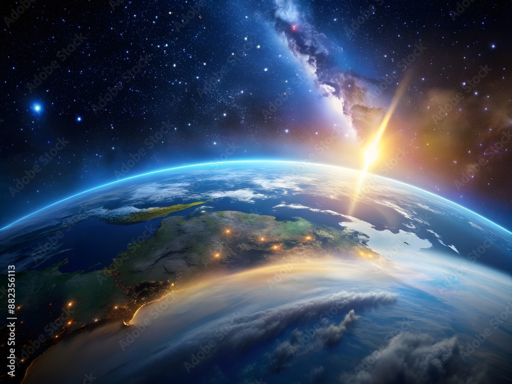 A view of the Earth from space A view of the Earth from space
