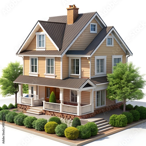 3d view of house model