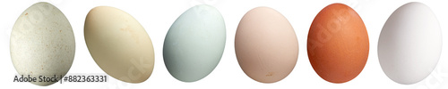 Colourful eggs collection - Ready to use Premium PNG Cutout Isolated image photo