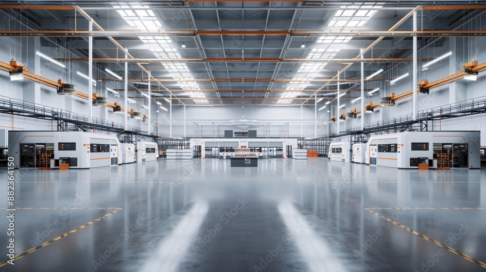 Modern Industrial Factory Interior Modern Industrial Factory Interior