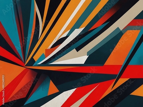 Wallpaper Mural Abstract  colorful  background with stripes. Torontodigital.ca