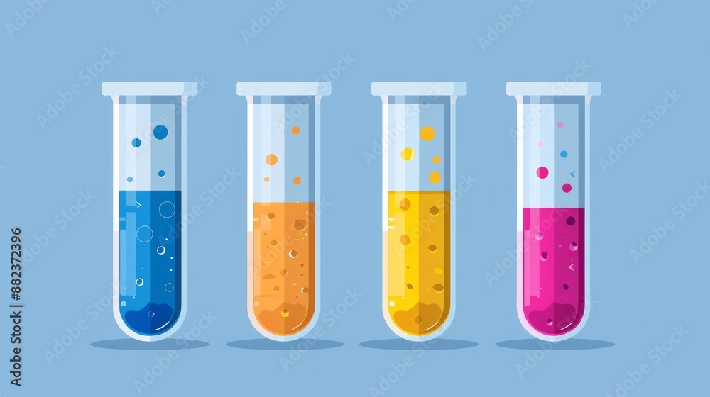 Simple vector design of a test tube illustration Simple vector design of a test tube illustration