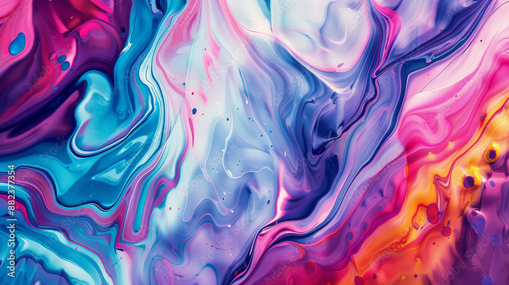 Fototapeta premium Fluid Grunge Abstract Art. Generative AI
