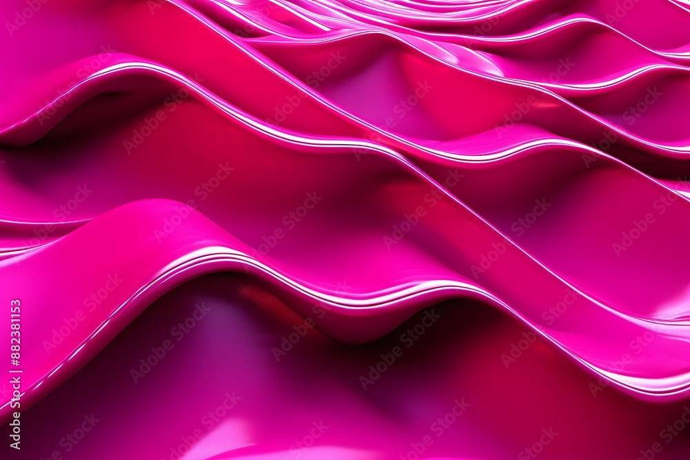 Obraz premium Magenta Colors wave abstract 3D background 