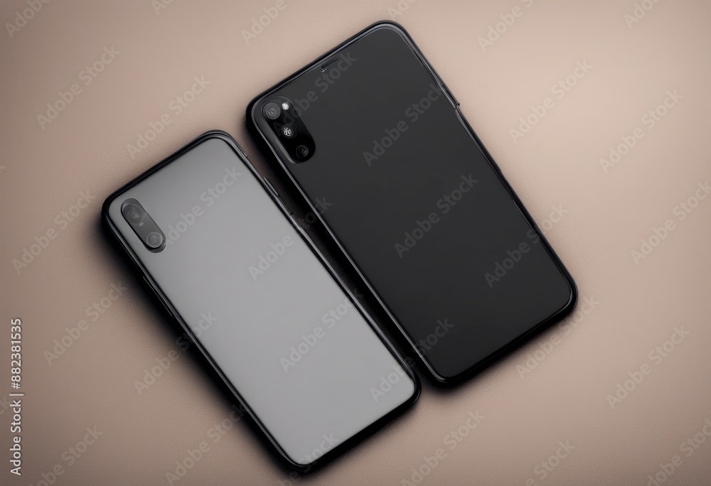 new smartphone rotated back sides background black mockup front ccw x ...