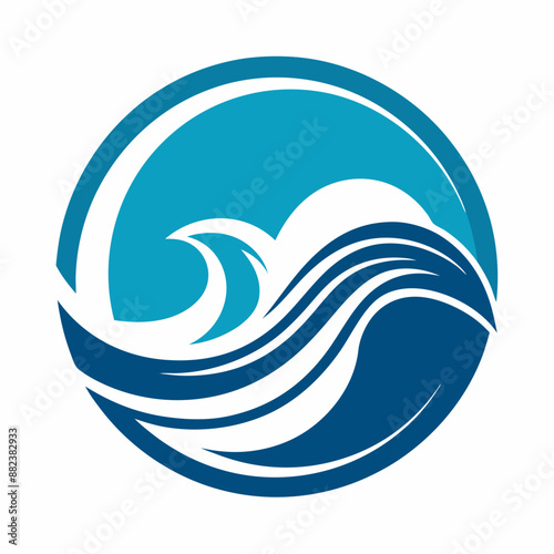 ocean wave logo symbol