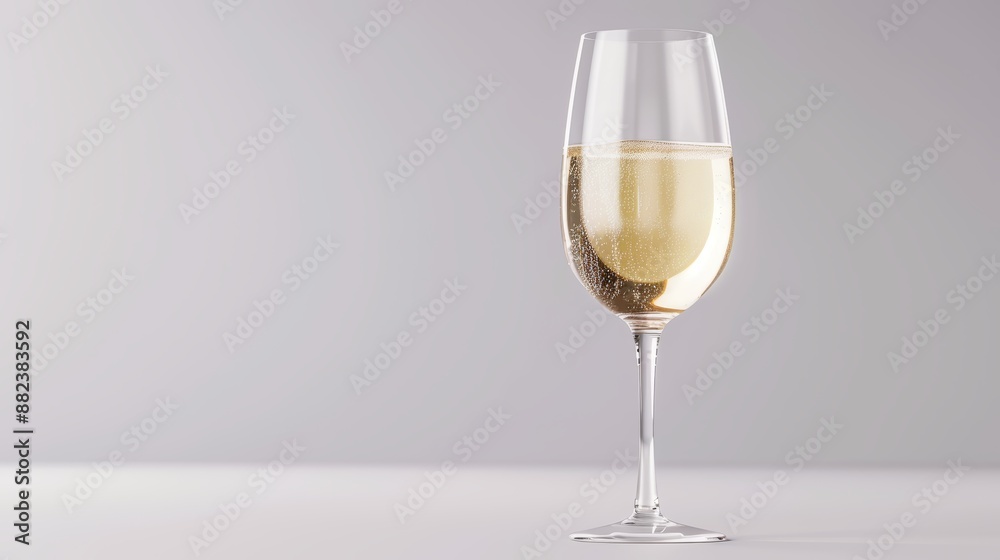 A glass of sparkling wine A glass of sparkling wine