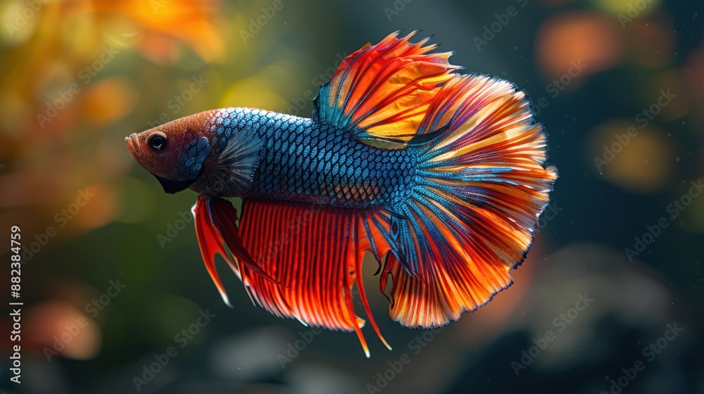 Colorful Siamese Fighting Fish Colorful Siamese Fighting Fish