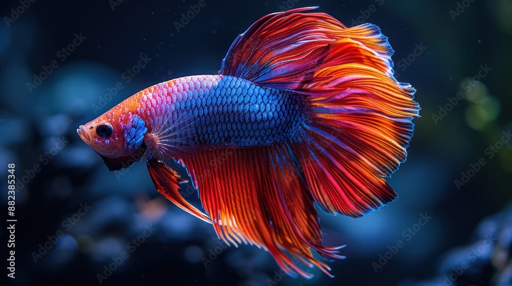 Obraz premium Colorful Siamese Fighting Fish