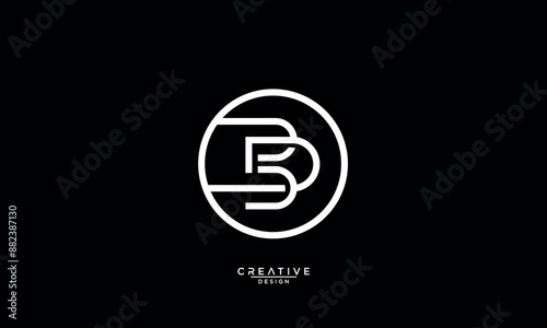 BD, DB, B, D, Abstract Letters Logo Monogram