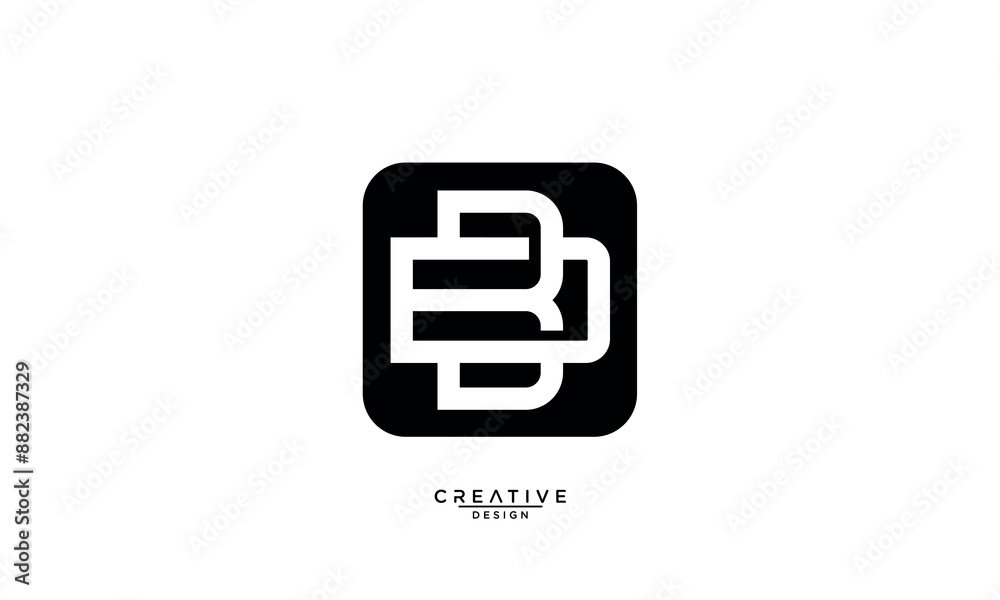 BD, DB, B, D, Abstract Letters Logo Monogram BD, DB, B, D, Abstract Letters Logo Monogram
