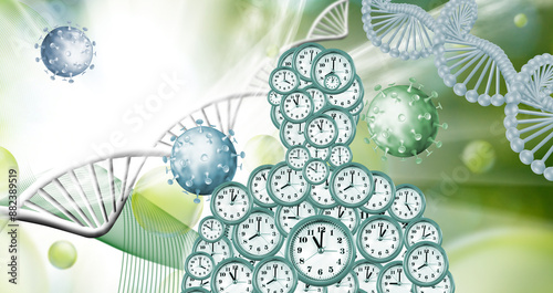 Times Unfolding Tapestry: A Visual Symphony of Life, Evolution, and the Ever-Ticking Clock
