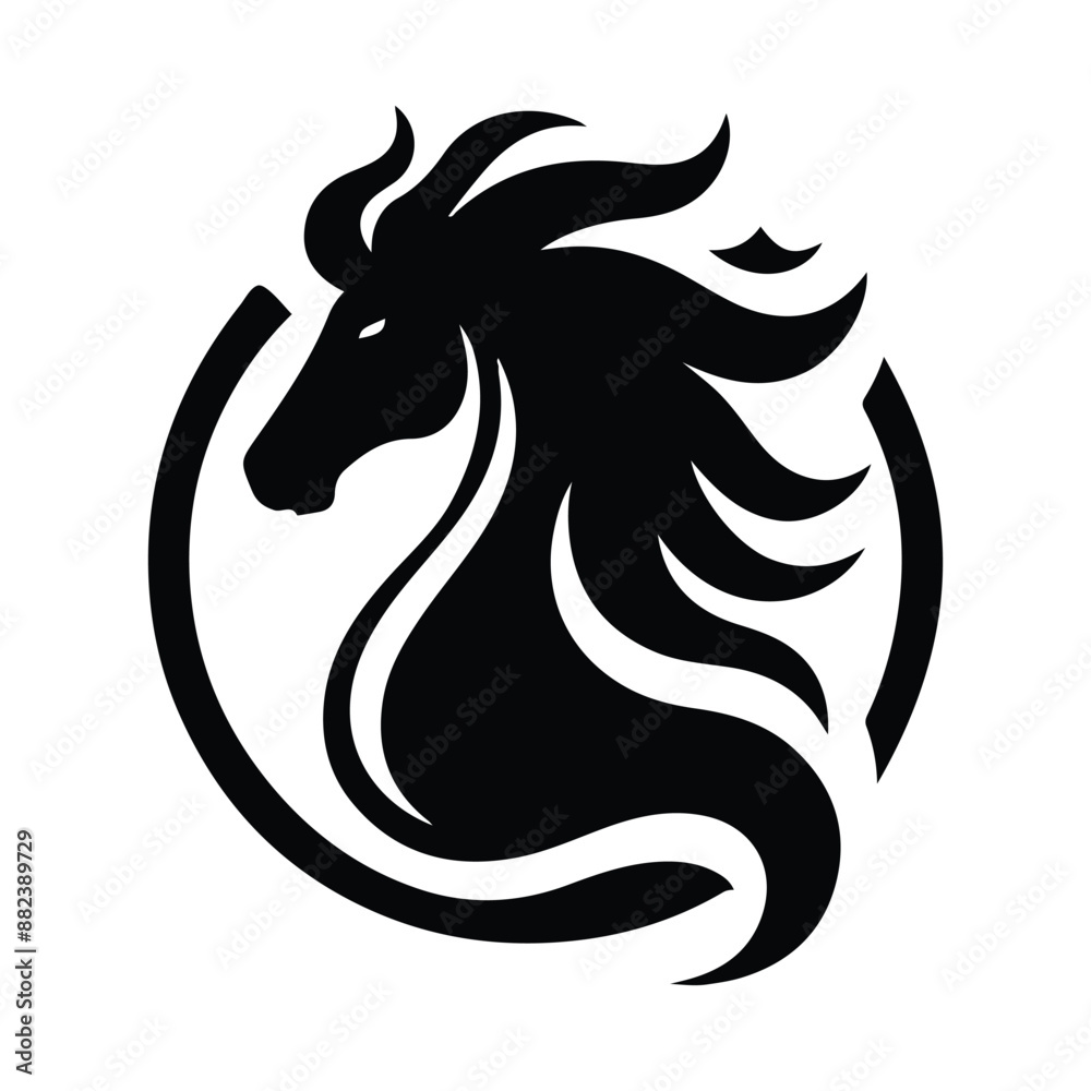 Obraz premium horse silhouette vector