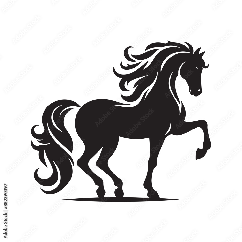 Obraz premium horse silhouette vector