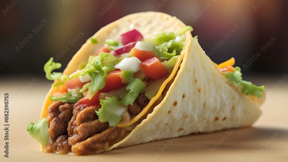 Mexican food delicious taco shells with ground beef and homemade salsa. Mexican food delicious taco shells with ground beef and homemade salsa.