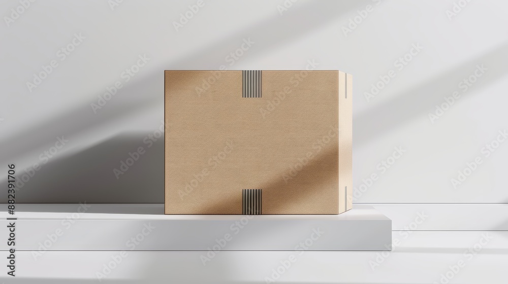 Cardboard box warehouse mockup Cardboard box warehouse mockup