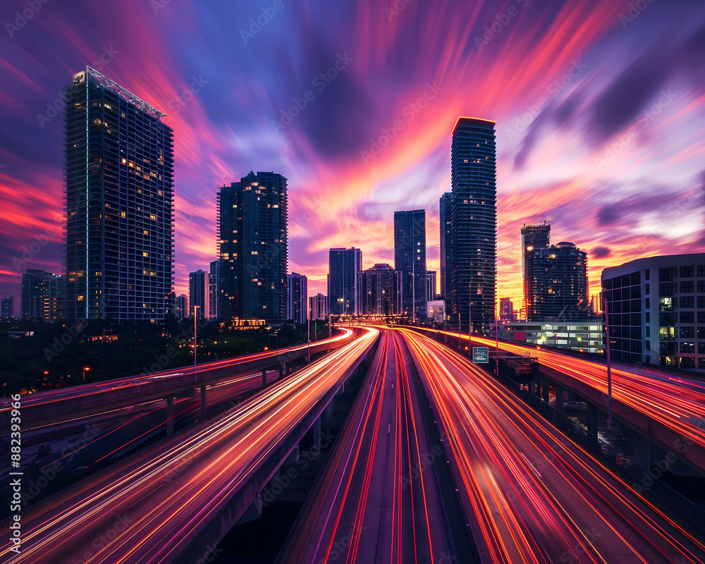 Fototapeta premium city at night