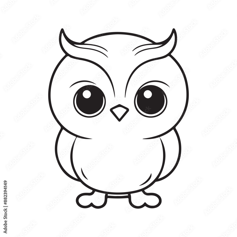 Ghost owl silhouette vector illustration Ghost owl silhouette vector illustration