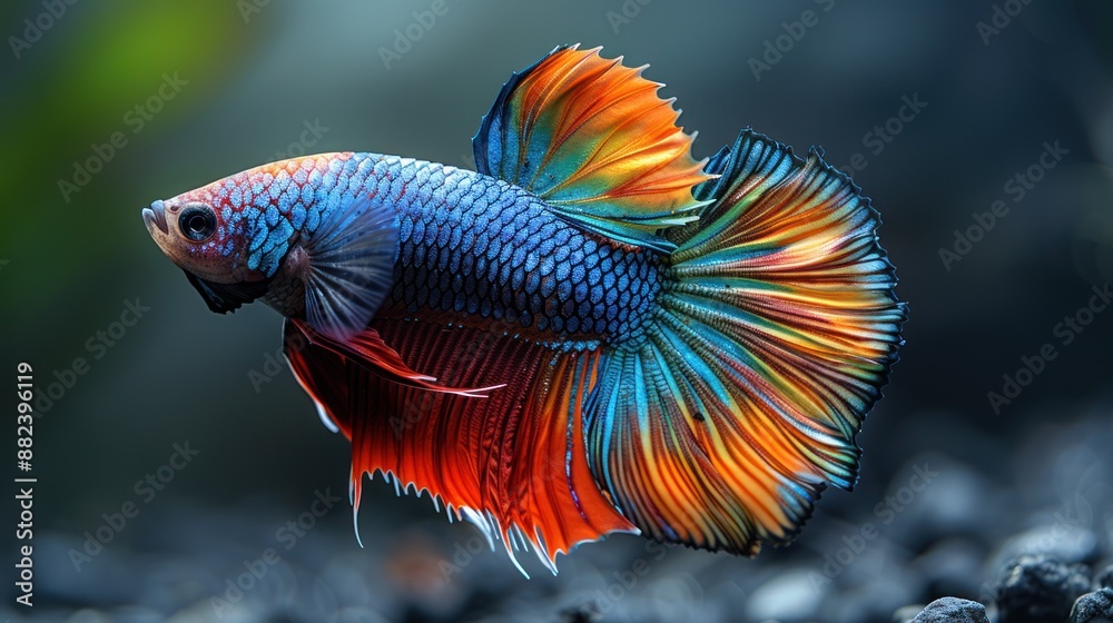 Colorful Siamese Fighting Fish Colorful Siamese Fighting Fish