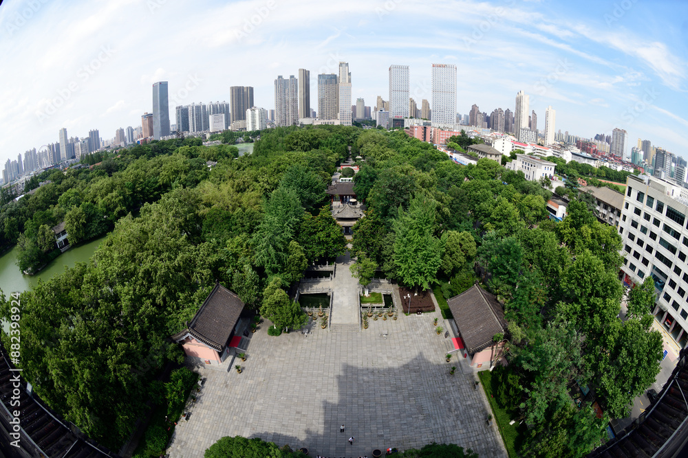 Fototapeta premium Blick auf Hefei, China