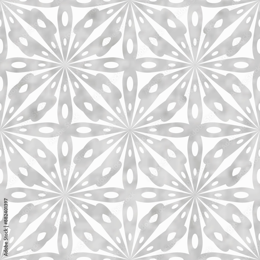 Washed Out Kaleidoscope Floral Pattern Washed Out Kaleidoscope Floral Pattern