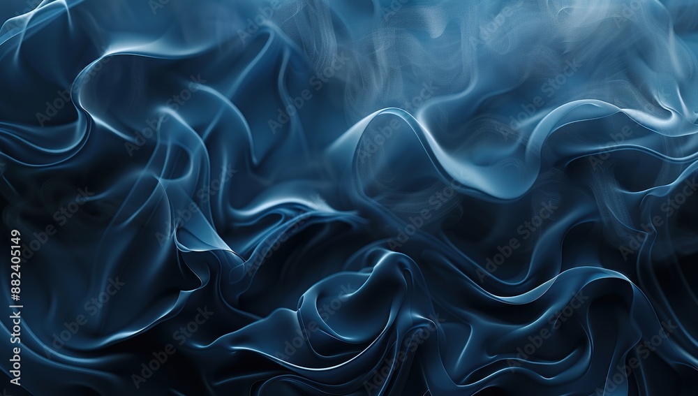 Fototapeta premium Abstract Blue Swirling Texture