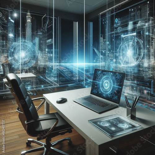 interior of modern office