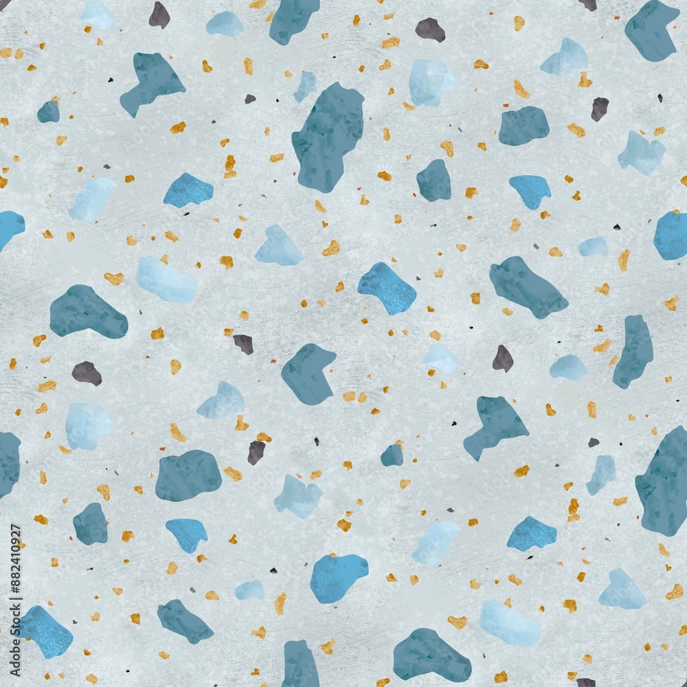 Terrazzo Seamless Pattern Design Terrazzo Seamless Pattern Design