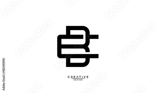 BE, EB, B, E, Abstract Letters Logo Monogram