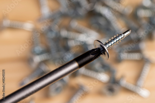 steel self-tapping screws for working with wooden products