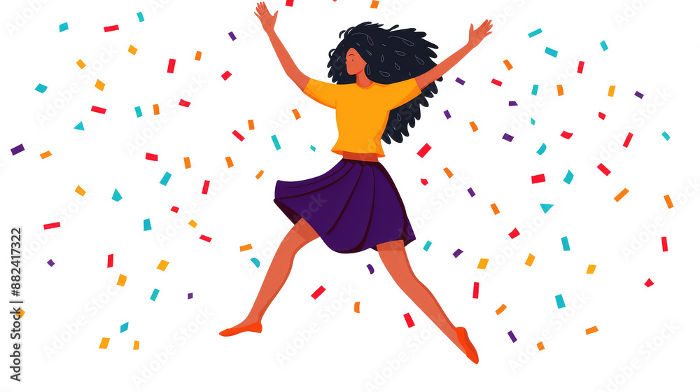 Vibrant Dance Party Illustrations - Women in Dynamic Poses PNG Vibrant Dance Party Illustrations - Women in Dynamic Poses PNG
