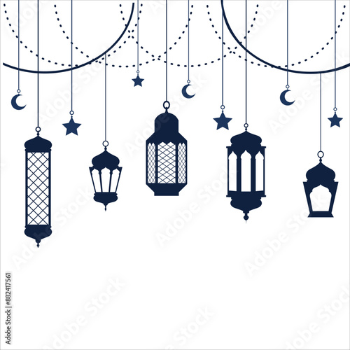 illustration vector graphic of lantern, perfect for lamp lantern design ,lantern illustration, ramadhan icon