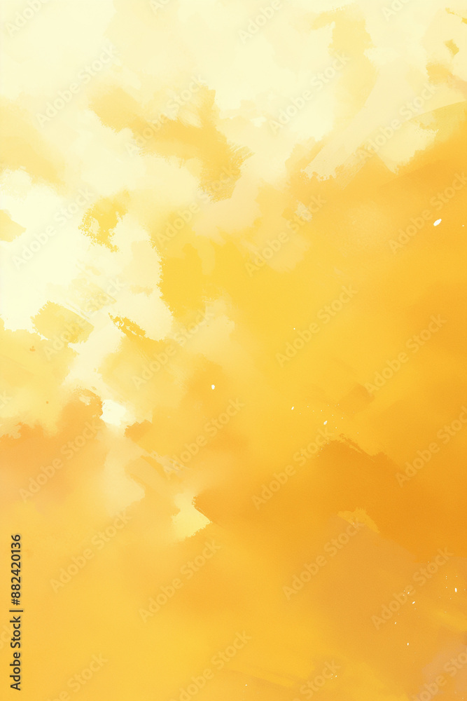 Obraz premium 黄色の手描き調の背景素材「AI生成画像」