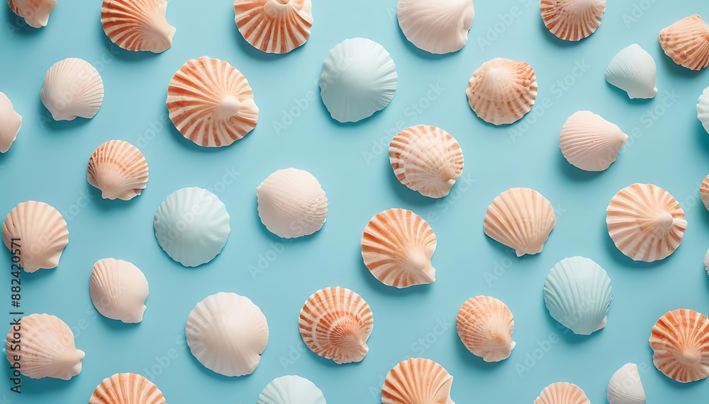 seashell seamless pattern seashell seamless pattern