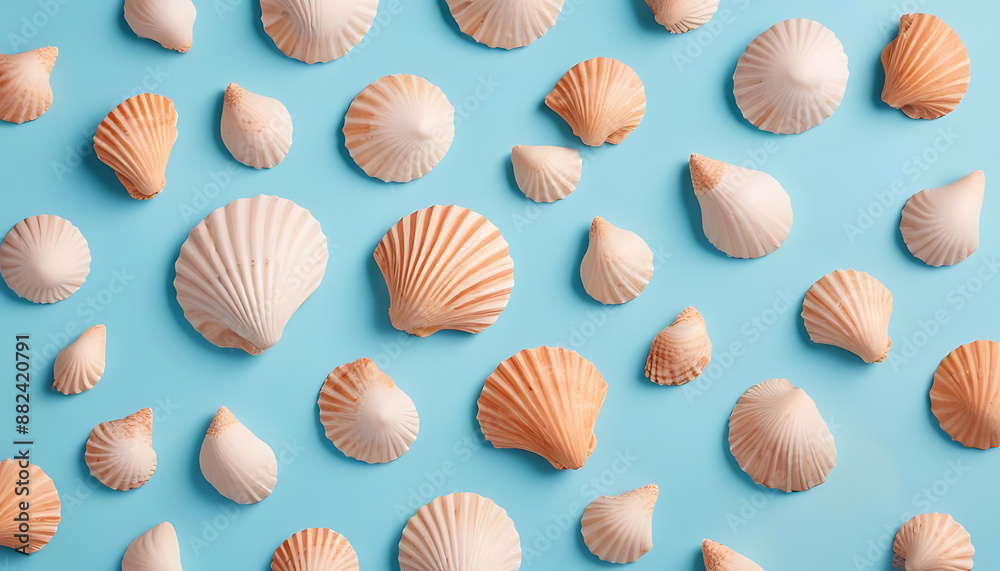 seashell seamless pattern seashell seamless pattern