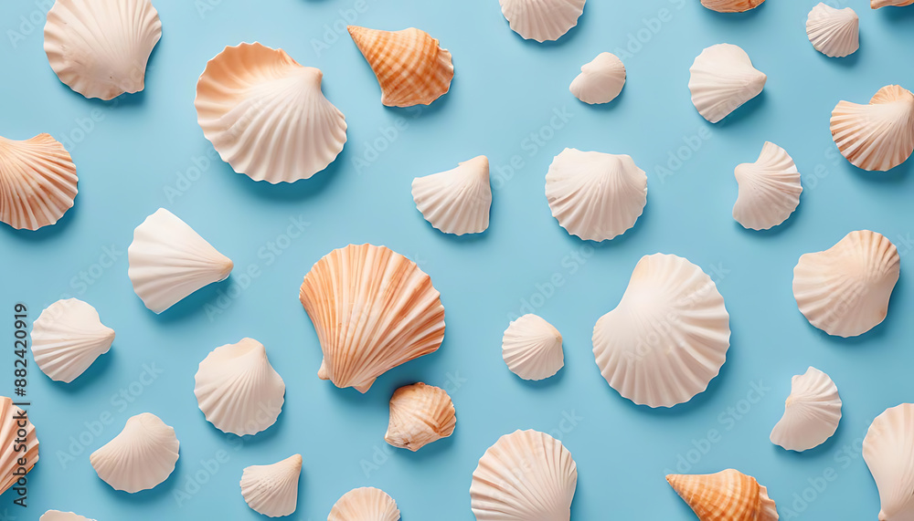 seashell seamless pattern seashell seamless pattern