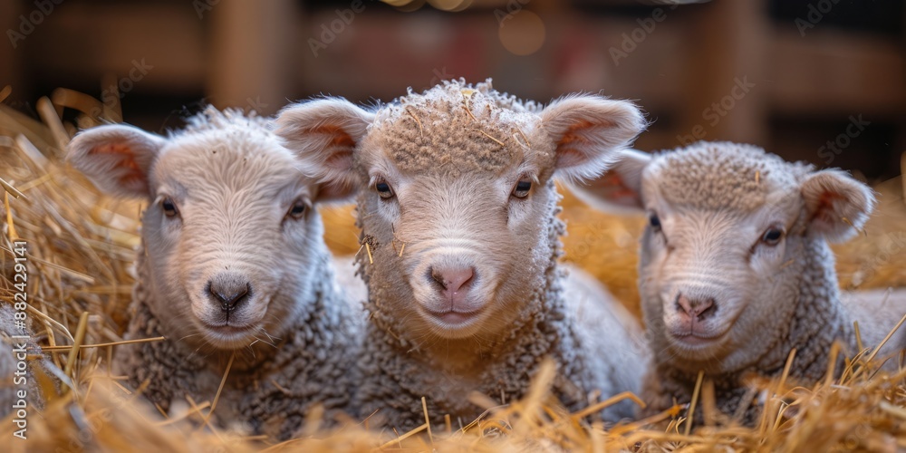 Livestock at fair for National Farm Day, August 25th, animal displays, rural ambiance, farm decorations