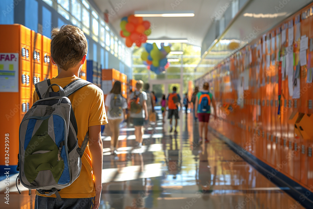 A boy wearing a yellow shirt A boy wearing a yellow shirt