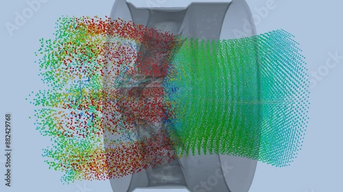 CFD simulation Computational fluid dynamics - Wheel airflow simulation