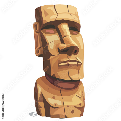 Maoi head PNG photo