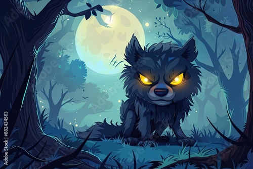 Halloween Werewolf with Glo...