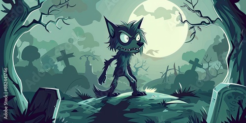 Halloween Werewolf with Glo...