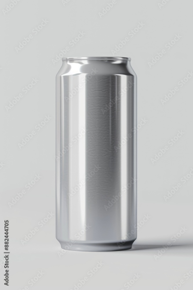 A single can of soda sitting on a flat surface A single can of soda sitting on a flat surface