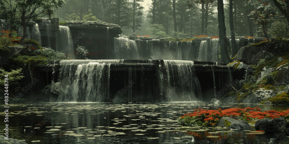 Fototapeta premium カラフルな春の色の水彩テクスチャ背景